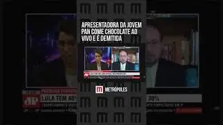Apresentadora da Jovem Pan come chocolate ao vivo e &eacute; demitida