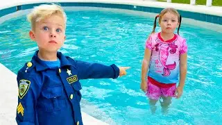 Little Police Officer Learns Safety Rules for kids | Pretend Play Stories
