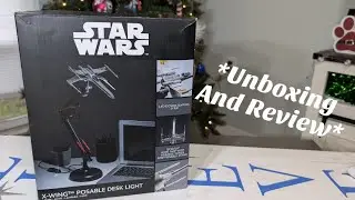 Настольная подвижная лампа Paladone Star Wars X-Wing - Rodimusbill: распаковка и обзор.