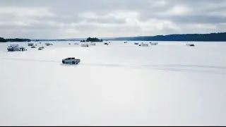 Lake Simcoe. Canada 🇨🇦 #dji #icefishing #lakesimcoe #ford #ford150 #canada 