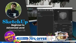 Master SKETCHUP & Vray in 30 Days, Beginner To Advanced Tutorial Part 08