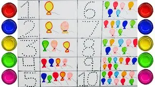 Counting practice 1-10| 1-10 numbers counting with colors| learn numbers for kid day26 part 3