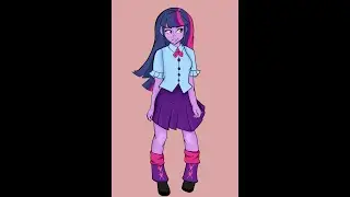 Twilight Sparkle from Equestria girls! #art #mlp #redesign #mylittlepony 