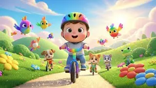 Bike Race Song | Sing Along Kids Song | Nursery Rhyme