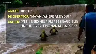 911 call of river rescue: The child is in the water!