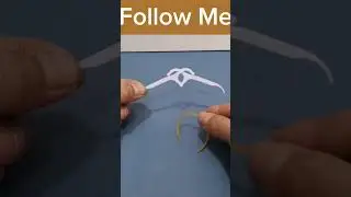 Dental floss making bow and arrow#Shorts
