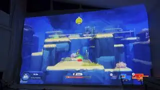 New Life Sized games playing Dave The Diver on my wall part 5!