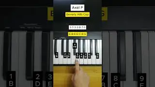 Axel F - Beverly Hills Cop Theme  - Easy Piano Tutorial #piano #pianotutorial #pianolessons