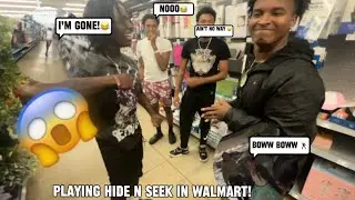 PLAYING HIDE AND SEEK IN WALMART (WE GOT KICKED OUT🤦🏽)