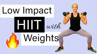 45 min Low impact ALL STANDING HIIT 🔥Cardio with Weights