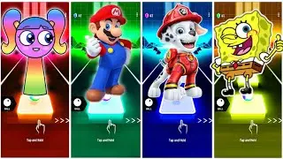 🚀 INCREDIBOX-SPRUNKI 🆚 THE SUPER MARIO 🆚 MARSHALL 🆚 SPONGEBOB | Coffin Dance 🎶 Tiles Hop EDM Rush