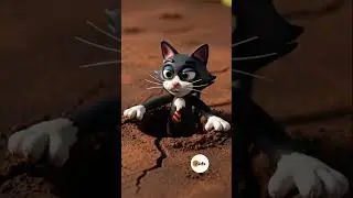 Cat playing in playground #kidstoon #Kidstoons #viral #shorts