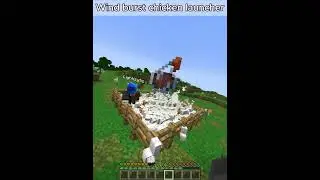 minecraft wind burst chicken launcher #minecraft