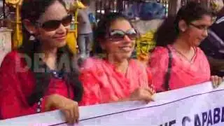 Disabled citizens Protest in Dhaka
