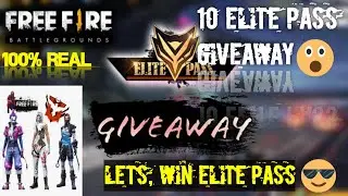 Free fire 10 elite pass giveaway 😮|| Season 37