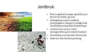 Geografi - Miljøkonsekvenser og bærekraftig ressursutnytting