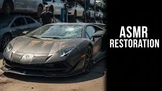 ASMR Lamborghini Aventador SVJ 2019 Restoration &ndash; Junkyard to Showroom Transformation