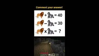 Episode 34 - Minecraft + Math #brainteaser #mathpuzzle #livequiz #mathchallenge