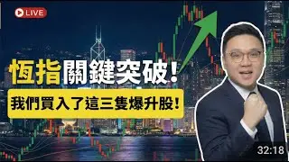 恆指突破關鍵位置！上望幾多？我們剛剛買入了這三隻爆升股！