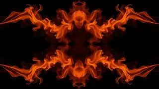 Mystical Digital Abstraction - Seamless Background Video 4K (No Sound) -  Smoky Amber VJ Loop