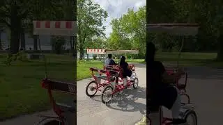Fun Adventure Riding a 4-Seater Quadricycle at Toronto Island Park | Centre Island Experience #shots