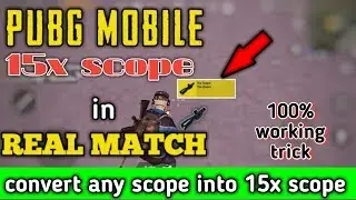 Pubg mobile 15x scope secret trick || convert 2x to 15x scope || Hawk Gamer