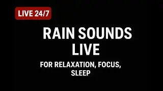 USA Thunderstorm Rain Sounds 24/7 for Deep Sleep & Study