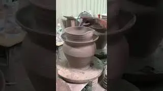 Strange ceramic vase #pottery #shorts #vase #ceramic #throw #how #wheel