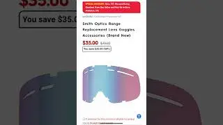 Motorhelmets Store Sale Smith Optics Rhythm Chromapop & Range Replacement Lens Goggles Accessories
