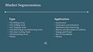 | Industry Data Analytics | IDA HSS (High-speed steel) Metal Cutting Tools Market