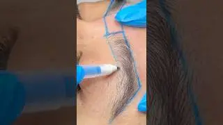 Freehand Brow Mapping 🦋#browmapping #browtransformation #brow waxing #eyebrowshaping #beauty #wax
