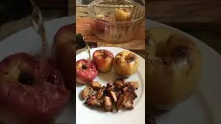Delicious Hot Apples in Microwave, roasted Chicken and a touch of Lavender by Maurice #shorts