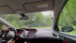 Modified Fn2 Type R almost 9000rpm on country roads blast!