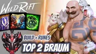 Wild Rift Top 2 Braum - Grandmaster Full Ranked