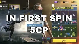 Got Lucky in CODM | The Jump Freeze Emote in First Spin | Deadly Denim Lucky Box | COD MOBILE