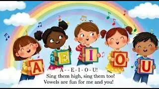 A E I O U Vowels Song for Kids 🎵 | Learn Alphabet Sounds Fun Way