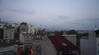 Beautiful mosque morning prayer in Istanbul Turkey