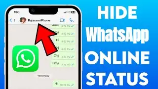 How to Turn Off WhatsApp Online Status While Chatting iPhone🔥How to Hide WhatsApp Online Status iOS