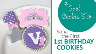 Sofia the First Birthday Cookies