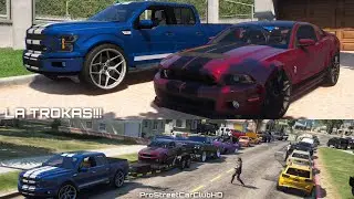 (PC) GTA FiveM: All Truck Meet/Cruise| Squated/Lifted/Slammed Trucks & More. I Took My Shelbys!
