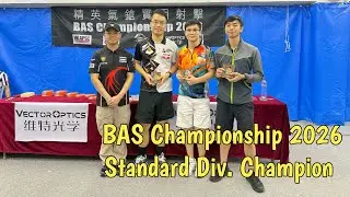 Yenty Lee | BAS Championship 2026 (AAIPSC) | Standard Division Champion 100% | Team Blazers