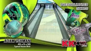 Track 508A Bowling Ball Thrown by Adam Ishman of K&K Bowling Services