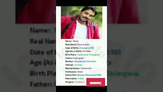 Actor Tarun Biography #tharun #teluguheroes #trendingshorts #viralshorts #viral #hero