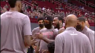 John Wall getting mad at Daniel House during time out -  John Wall Rockets vs Hornets. NBA  2021