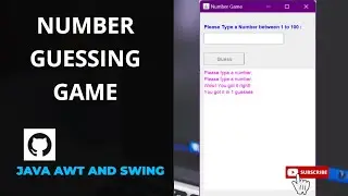 Building a Fun Number Guessing Game in Java with AWT and Swing | Apache NetBeans | GeekPrateek