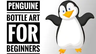 Diy Penguin simple Bottle art with beer bottle | Billion craft