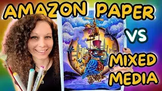 Смешанная техника против раскраски Amazon с использованием спиртовых маркеров Arrtx | Раскраска д...