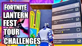 Fortnite - Lantern Fest Tour Challenges - Puzzle, Lanterns, Maze Etc.