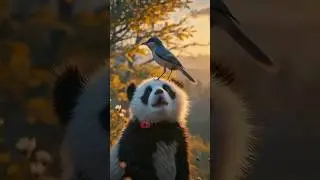 &ldquo;Panda Saves a Bird with Broken Wing 🐼🕊️&rdquo; #panda