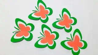 Tricolor Paper Butterfly Making Craft | Independence Day Craft With Paper | Tricolor Paper Craft